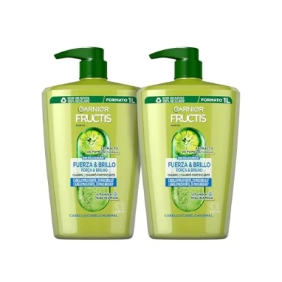 Immagine di Garnier Fructis Confezione di shampoo per capelli normali, 2 x 1 l