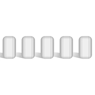 Immagine di stonylab Barra di Agitazione, Ancorette Magnetiche Rivestite in PTFE da 10 mm Mixer Bianco per Agitatori, 5 Pacchetti