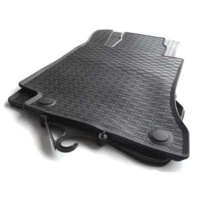 Immagine di Tappetini in gomma per Mercedes Classe C W205 S205 AMG (inodori), qualità originale, 4 pezzi, colore nero