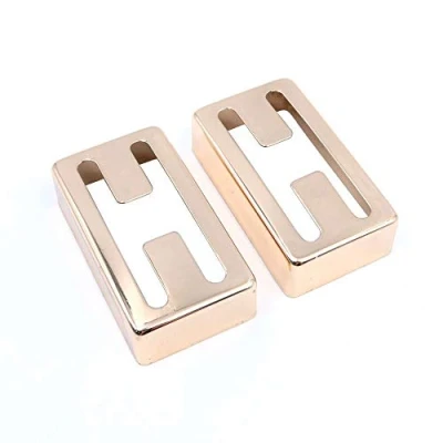 Immagine di Alnicov Humbucker Set di 2 copripickup in nichel per chitarre elettriche LP (oro)