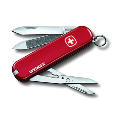 Immagine di Victorinox, Wenger, Coltellino Svizzero, Originale, Multiuso, Campeggio, 7 Funzioni, Lama, piccola, Lima per unghie
