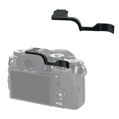 Immagine di JJC Impugnatura in metallo per fotocamera FujiFilm X T5, T4, T3, Fuji XT5, XT4, XT3, supporto pollice con il pollice, presa migliorata