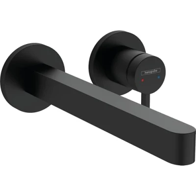 Immagine di Hansgrohe Finoris Miscelatore monocomando lavabo da incasso a parete con bocca erogazione 22.8 cm, Cromo, 76050000
