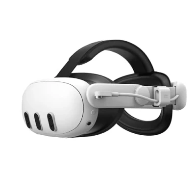 Immagine di KIWI Design SPC Cinturino con Batteria Compatibile Meta Quest 3S/3, Ricarica a Punto Singolo