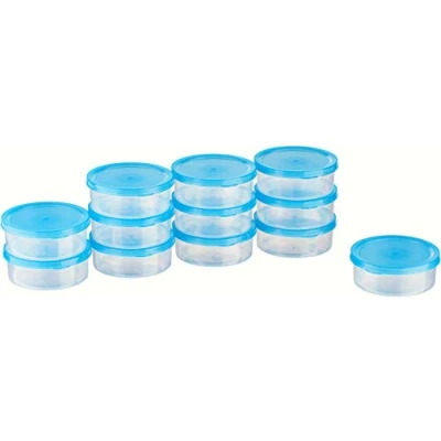 Immagine di MiraHome Mini Contenitore da Freezer Rotondo 10x10x3,5 cm (0,2l (12 Pz))