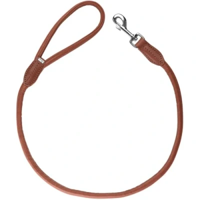 Immagine di HUNTER Guinzaglio per Cani Round &amp; Soft Canadian UP, Colore: Cognac, Morbida Pelle Morbida, Cinghia da Polso Arrotondata, sostenibile, Made in Germany, Dimensioni: 10/100