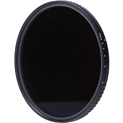 Immagine di Rollei Filtro Rotondo Variabile F:X Pro ND8 fino a ND512, in Vetro Gorilla con 3 9 Livelli di Diaframma Oscurante 26458 Multicolore, 77 mm