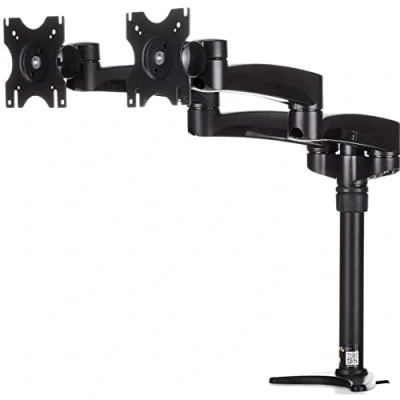 Immagine di StarTech.com Supporto per doppio Monitor LED Schermo Display Braccio con staffe regolabile sistema gestione cavi e altezza