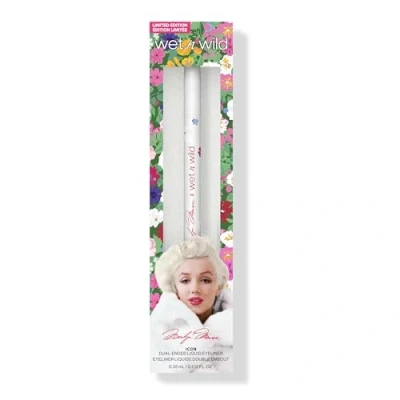 Immagine di Wet n Wild Marilyn Monroe Icon Beautifying Liquid Eyeliner, Eyeliner Liquido Ultra Pigmentato a Doppia Punta, con Punta Pennello e in Feltro per Tratti Precisi Intensi, Nero