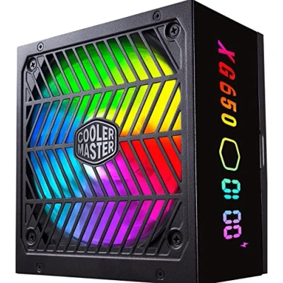 Immagine di Alimentatore Cooler Master XG650 Plus Platinum (UE): 80 (+92% Efficienza) 650W, Modulare, Display Tempo Reale, Condensatori Giapponesi, Ventola ARGB FDB 135mm,10 Anni Garanzia