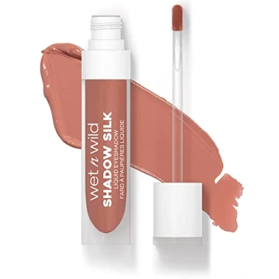 Immagine di Wet n Wild Shadow Silk Liquid Eyeshadow, Ombretto Liquido Altamente Pigmentato con Finitura Shimmer, Asciugatura Rapida, Facile da Applicare Applicatore a Bacchetta, Tonalità Neutral Terra