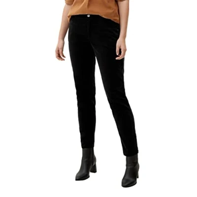 Immagine di s.Oliver 2121484 Pantaloni Chino in Velluto a Coste, Schwarz, 32/30 da Donna