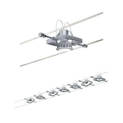Immagine di Paulmann MacII 94152 Sistema di illuminazione completo su cavo GU5.3 70 W LED (monocolore) Cromo (opaco)