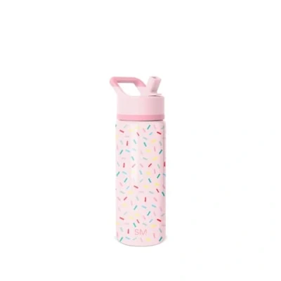 Immagine di Simple Modern Borracia con Cannuccia per Bambini Borraccia Acciaio Inossidabile Isolato Riutilizzabile Bambina e scuola Summit 530ml Confetti