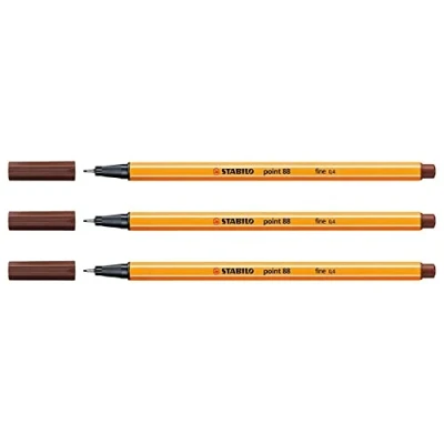 Immagine di Stabilo Set di 5 stylo feutres Point 88 Punta fine 0,4 mm marrone