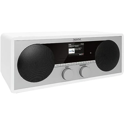 Immagine di TechniSat DIGITRADIO 451 CD IR Radio Internet da tavolo Internet, DAB+, FM AUX, Bluetooth, USB, WLAN, Internetradio incl. telecomando, Spotify Bianco
