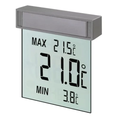 Immagine di Termometro digitale da finestra TFA Dostmann Vision, 30.1025, ampio display con temperatura esterna, L 97 x P 22 A 105 mm