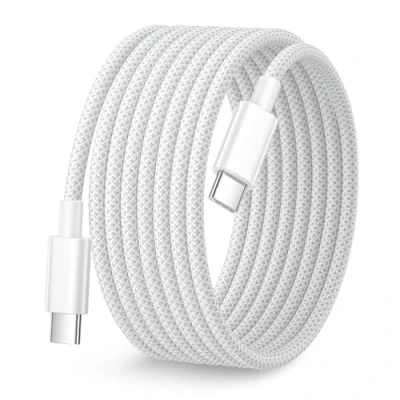 Immagine di Cavo iPhone 15 16 3 Metri, 60W USB C to 3M Lungo Type Nylon Cavetto Cavi Ricarica Rapida Filo Caricatore per Apple Pro Max/Plus/15/16, iPad