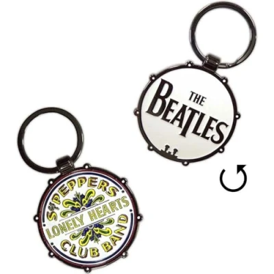 Immagine di Rock Off officially licensed products The Beatles Drop T Sgt Pepper Drum Double Sided Keychain