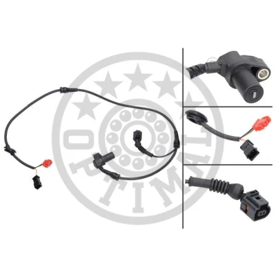 Immagine di OPTIMAL 06 S143 Sensore ABS Assale anteriore Dx passivo 975 AUDI: A6 C5 Avant, Sedan, A4 B5 VOLKSWAGEN: Passat GP Variant