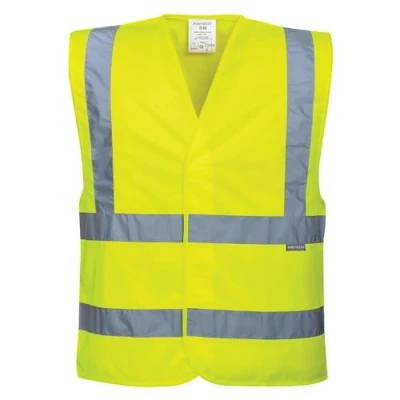 Immagine di Portwest C470 Gilet ad Alta Visibilità, con Due Bande e Bretelle, Giallo, XX/3X