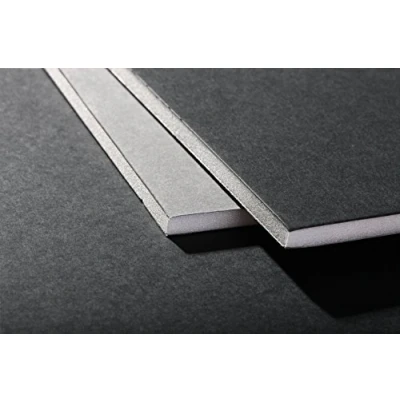 Immagine di Clairefontaine Cartone con Retro in Schiuma, A1, 5 mm, (10 Fogli), foamboard, Grigio/Nero