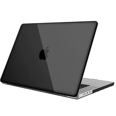 Immagine di FINTIE Custodia Compatibile con MacBook Pro 16&quot; (2024 2021) M4 M3 M2 M1 Pro/Max Cover Rigida Protettivo Guscio Case, Crystal Nero