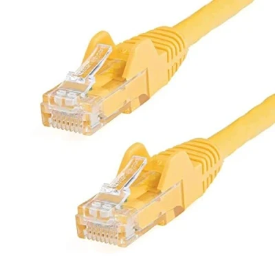 Immagine di StarTech.com Cavo di rete CAT 6, Patch Ethernet RJ45 UTP Giallo da 3m antigroviglio