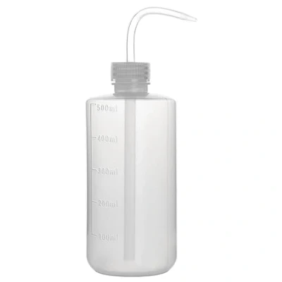 Immagine di stonylab Prodotti Chimici Lava Flacone (1 Confezione), LDPE Plastica Sicurezza Laboratorio Stringi con Stretto Bocca e Scala Etichette Spruzza Bottiglia, 500 ml (16 oz)