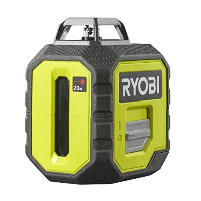 Immagine di Ryobi RB360RLL, Livella 360 Laser Rosso, Batteria 18V ONE+ Non Inclusa, per Lavori di Precisione, Proiezione Linee: 1x Verticale, Orizzontale 360, Autolivellante