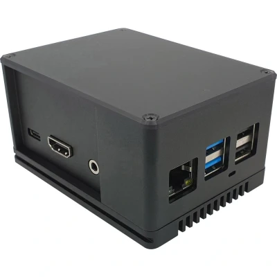Immagine di Custodia per scheda SBC Radxa RockPi_GH_PROHP_SW Adatto (kit di sviluppo): Rock Pi Nero
