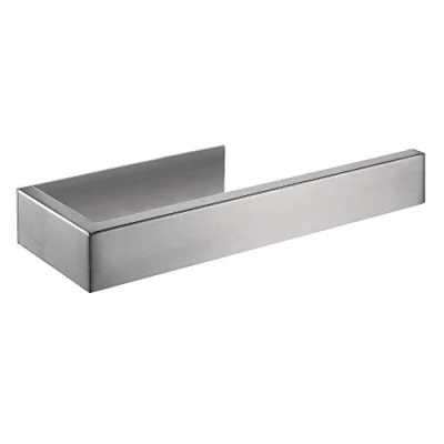 Immagine di CCKOLE portasciugamani senza foratura, in acciaio inox 304, anello autoadesivo, porta asciugamani per bagno, argento spazzolato, foratura
