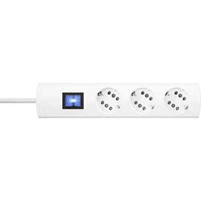 Immagine di Kopp 233902016 Multipresa con interruttore 3 scomparti Bianco Schuko 1 pz.