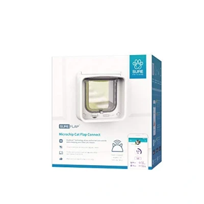 Immagine di Gattaiola SureFlap Microchip Cat Flap Connect bianca (utilizzabile solo con Hub)