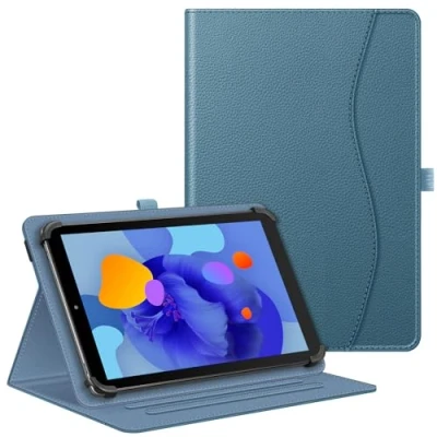 Immagine di FINTIE Custodia Universale per Tablet 10 Pollici, [Multi angli] Protettiva Stand Case TECLAST, Blackview, SEBBE, HiGrace, DOOGEE ecc, Cover 9&quot; 10.9&quot;, Blu