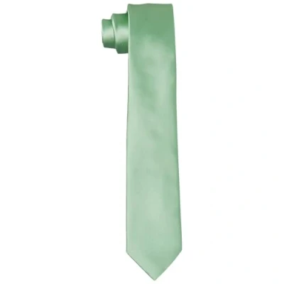 Immagine di DonDon cravatte da uomo fatte a mano aspetto di seta 6 cm Verde lime