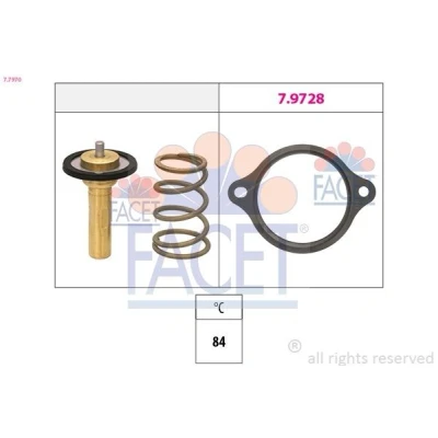 Immagine di FACET 7.7970 Termostato motore 84 senza alloggiamento OPEL: Corsa E Hatchback, Mokka / X, Astra K Sports Tourer