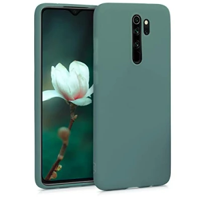Immagine di kwmobile Custodia Compatibile con Xiaomi Redmi Note 8 Pro Cover Back Case per Smartphone in Silicone TPU Protezione Gommata verde blu