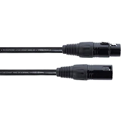 Immagine di Cordial ELEMENTS EM 1 FM, Cavo Bilanciato, XLR Maschio/XLR Femmina m, Nero