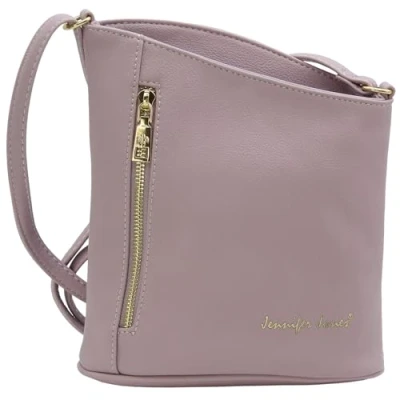 Immagine di JENNIFER JONES Piccola Borsa elegante da donna a tracolla sera 20,5 x 23 cm, Stile C Lilla