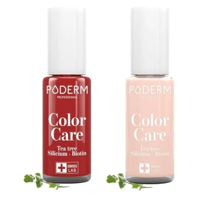 Immagine di PODERM MICOSI delle unghie Smalto colorato TEA TREE Prevenzione E TRATTAMENTO gialle/danneggiate dalla COLORE Mani/Piedi Swiss Made