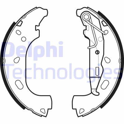 Immagine di DELPHI LS2167 Ganasce Freno 230 40, 42