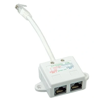 Immagine di Value Rete Adattatore a T CAT 5e Bianco