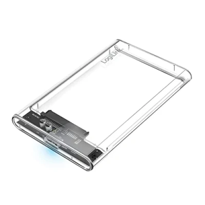 Immagine di LogiLink Alloggiamento per disco rigido USB 3.0 da 2,5&quot; HDD/SSD fino a 16TB, Windows/MacOS/Chrome OS/Linux