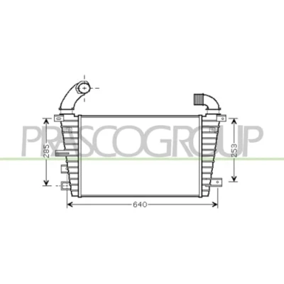 Immagine di PRASCO OP410N005 Intercooler OPEL: Astra H Caravan, Hatchback, GTC