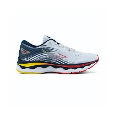 Immagine di Mizuno Wave Sky 6, Scarpe da Trail Running Donna, White Hibiscus Buttercup, 40.5 EU