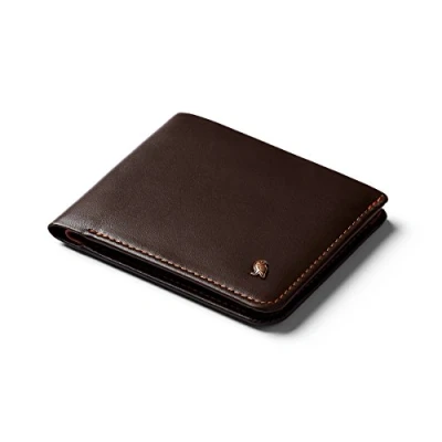 Immagine di Bellroy Hide &amp; Seek Wallet, Portafoglio sottile in pelle con doppia piega, protezione RFID disponibile, tasca nascosta (Max. 12 carte, contante, per monete) Java