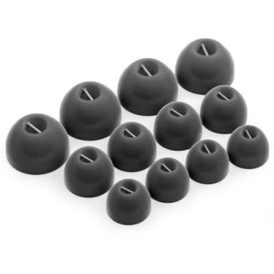 Immagine di Okuli 12 x Gommini Auricolari in Silicone Ricambio per Bowers &amp; Wilkins Pi5, Pi7 Cuffie Bianco