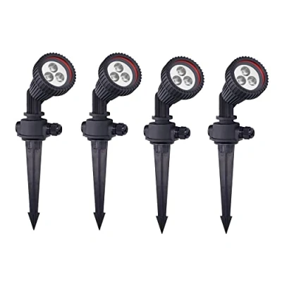 Immagine di TIDIAN FORLIGHT (4 pezzi) Proiettore da esterno Per giardino IP65. Con picchetto prato. lampadina GU10. Colore nero
