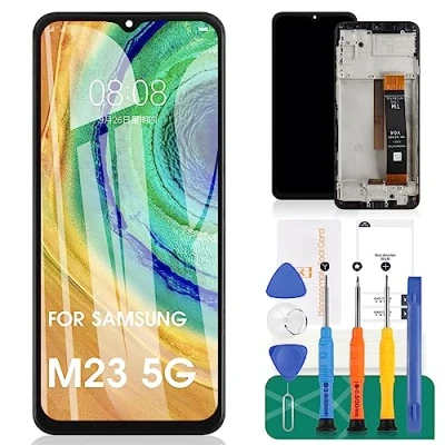 Immagine di Per Samsung Galaxy M23 5G Schermo LCD di Ricambio M236 Display SM M236B Touch Digitizer Assembly M236B/DS Kit parti riparazione (nero)